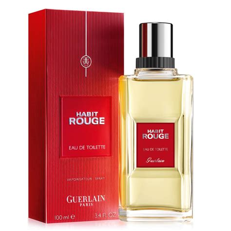 Habit Rouge Eau de Parfum Guerlain for men.